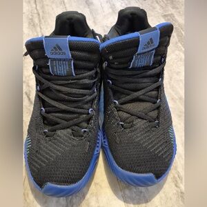 Adidas Black and Blue Athletic Shoes